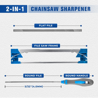 2 in 1 Chainsaw Sharpener for 3/8''LP Saw Chain