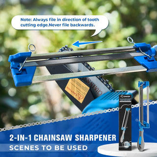 2 in 1 Chainsaw Sharpener for 3/8''LP Saw Chain