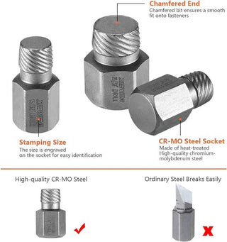 Sunnook 25Pcs Screw Extractor Set Multi