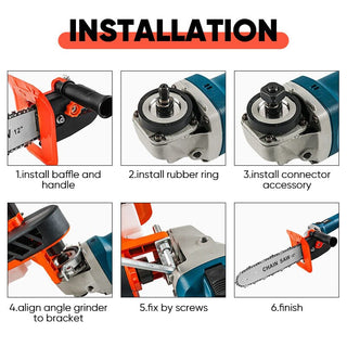 Chainsaw Angle Grinder Converter