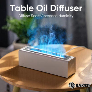 3D Simulation Flame Oil Diffuser