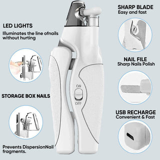 Pet Nail Clipper with LED