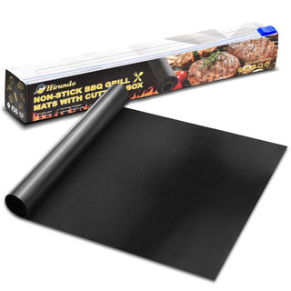 Hirundo Non-Stick BBQ Grill Mats  with cutting box