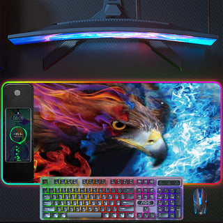 Sunnook Wireless Charging RGB Gaming Mouse Pad