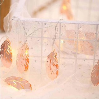 20 LEDs Metal Feather String Light