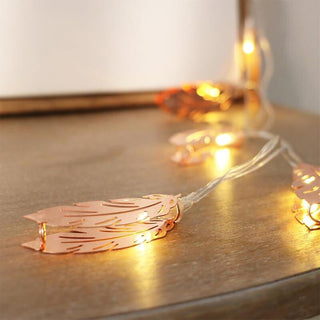 20 LEDs Metal Feather String Light