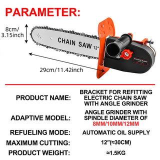 Chainsaw Angle Grinder Converter