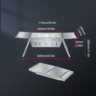 Foldaway Charcoal Grill