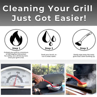 BBQ Cleaning Tool with Scraper