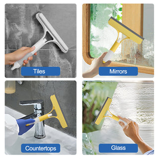 Window Squeegee with Spray