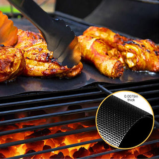 Hirundo Non-Stick BBQ Grill Mats  with cutting box