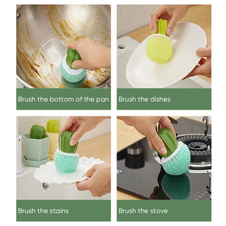 Cactus Dish Scrub Brush