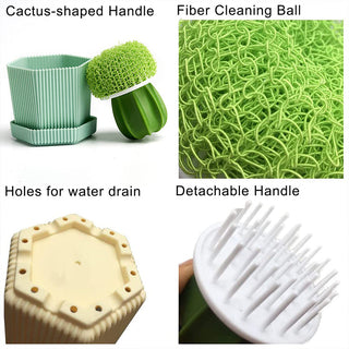 Cactus Dish Scrub Brush