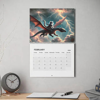 Sunnook 2025 Cat Dragon Rider Calendar