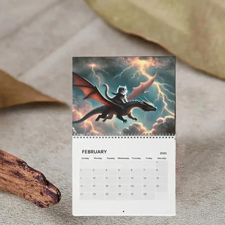 Sunnook 2025 Cat Dragon Rider Calendar