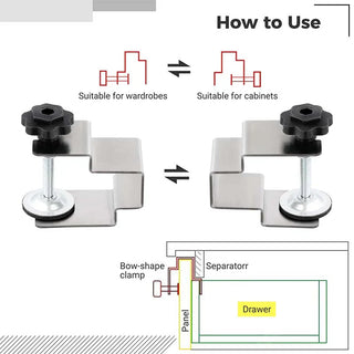 Drawer Front Installation Clamps