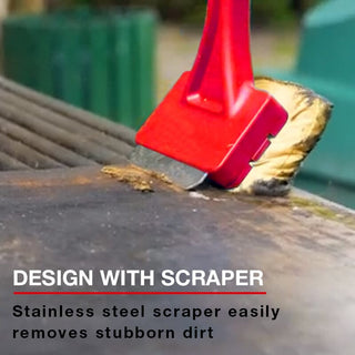 BBQ Cleaning Tool with Scraper