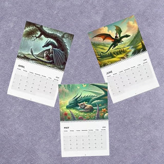 Sunnook 2025 Cat Dragon Rider Calendar