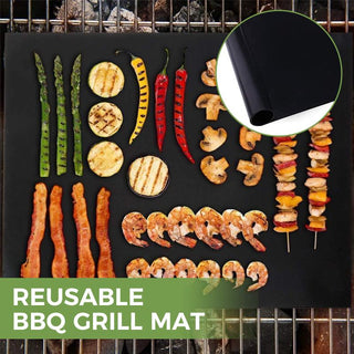 Hirundo Non-Stick BBQ Grill Mats  with cutting box