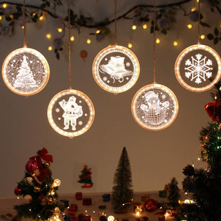 Christmas 3D Novelty Fairy Hanging String Lights