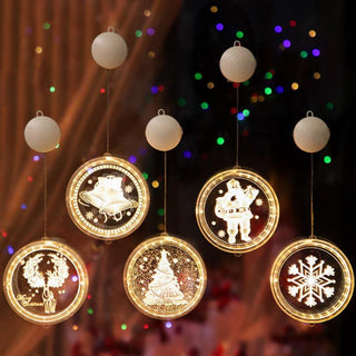 Christmas 3D Novelty Fairy Hanging String Lights