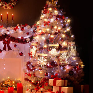 Christmas 3D Window Curtain String Light