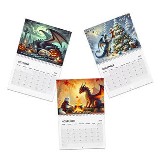 Sunnook 2025 Cat Dragon Rider Calendar