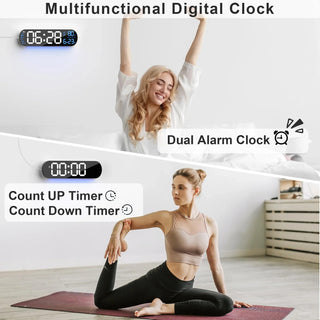 Sunnook Multi Functional LED Display Clock